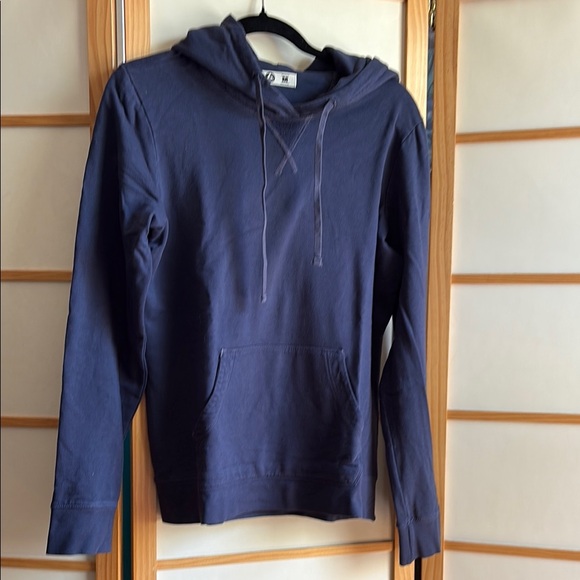 American Giant Tops - American Giant Blue Hooded Sweater Classic Pullover Medium